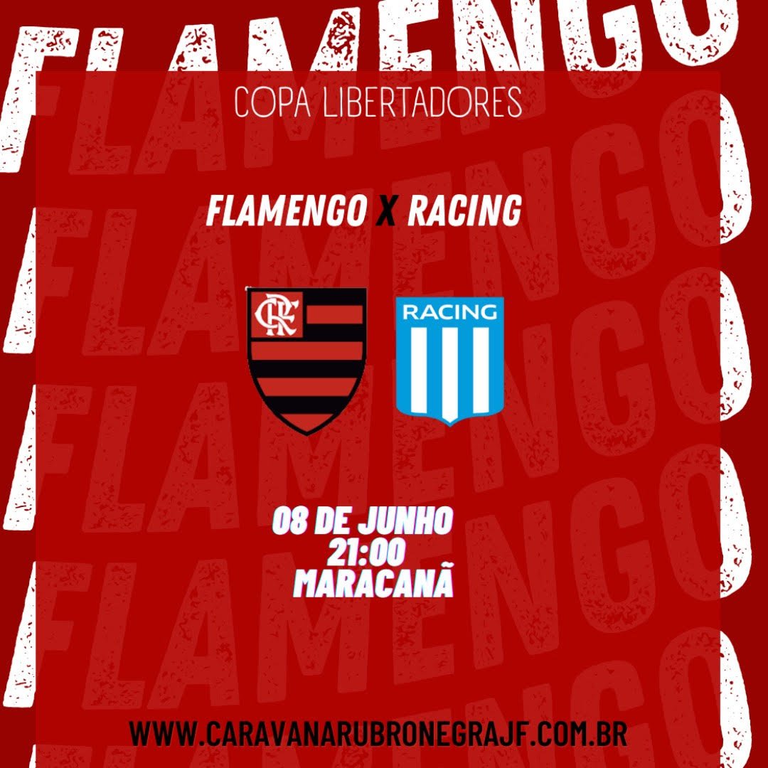 Qual canal vai passar o jogo do FLAMENGO X RACING hoje (08/06